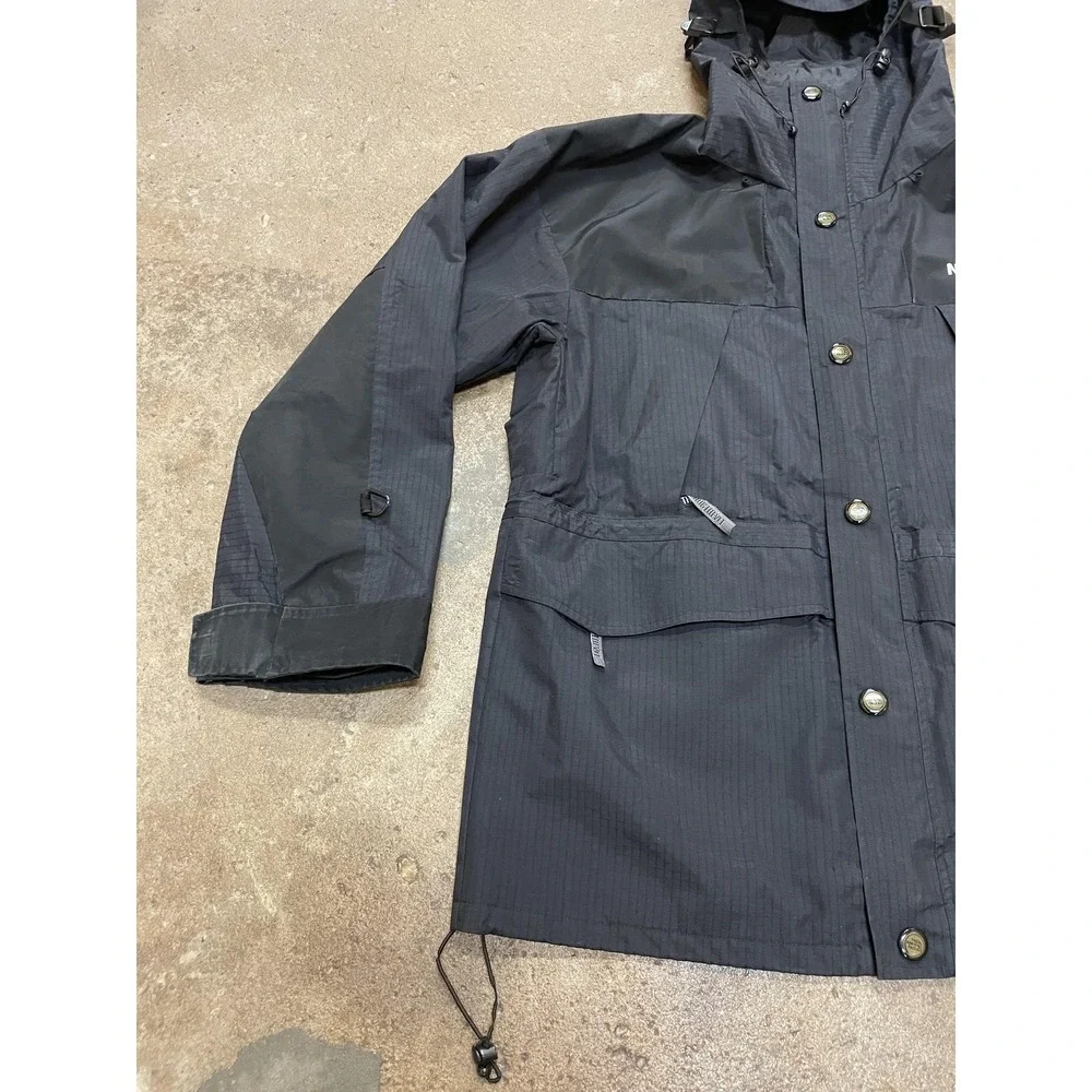 The North Face Jacket Mens Small Black GORE-TEX Mountain Hooded Waterproof Shell
